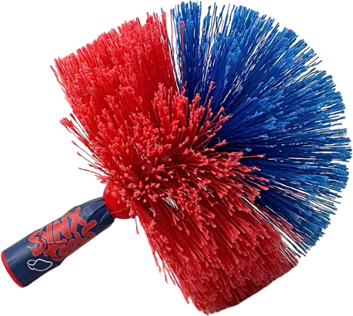Synx Tools Ragebol Zonder Steel - Plumeau- stoffer - spinnenrager - rood/blauw