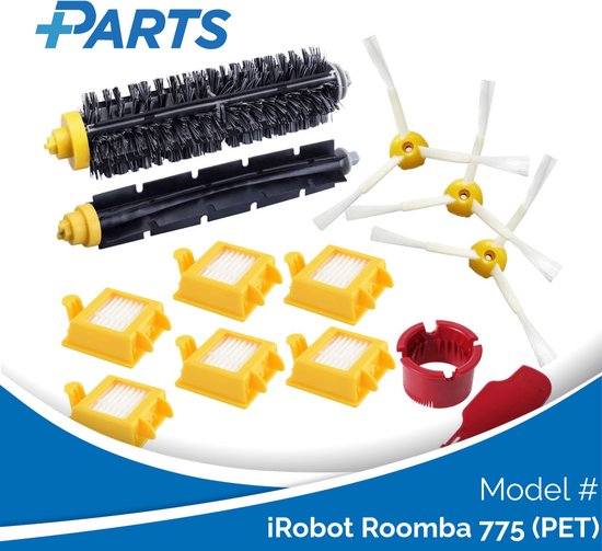 iRobot Roomba 600 Serie Onderhoudsset - Originele onderdelen - 1 dubbele borstelset, 1 zijborsteltje, 3 blauwe AeroVac-filters, 1 ronde borstelreinigings accessoire iRobot Roomba 600 Serie Onderhoudsset - Originele onderdelen - 1 dubbele borstelset, 1 zijborsteltje, 3 blauwe AeroVac-filters, 1 ronde borstelreinigings accessoire