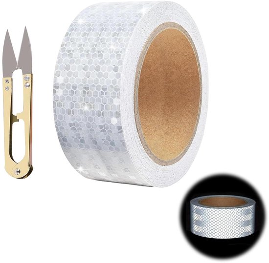Reflecterende tape - BLAUW - 3 meter rol - 5cm breed - - de webshop voor mannen