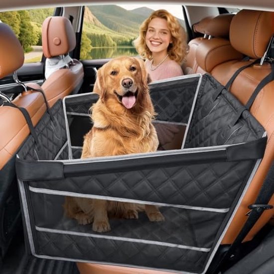 Autostoel Hoes Hond Voorstoel | Wit Leatherlook | Milo Travel