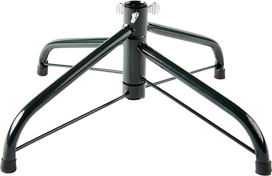 Kerstboomstandaard, geschikt voor 35cm of 45cm kunstkerstbomen, ijzeren standaard, groen (35cm)