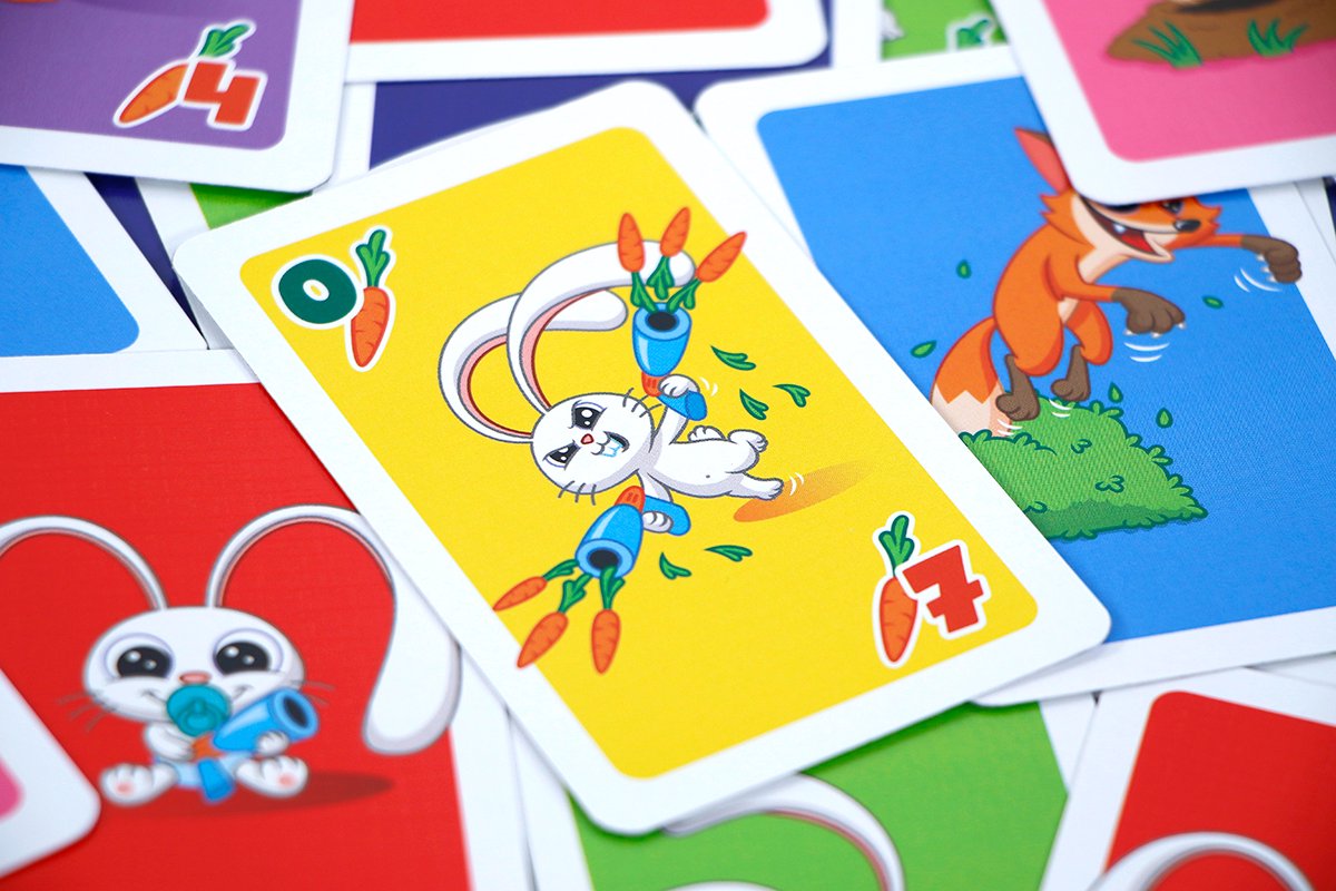 999 Games - Badass Bunnies Kaartspel - Ben jij de sluwe vossen te slim af? - Bevat eenvoudige spelregels in NL EN en FR — afbeelding 4