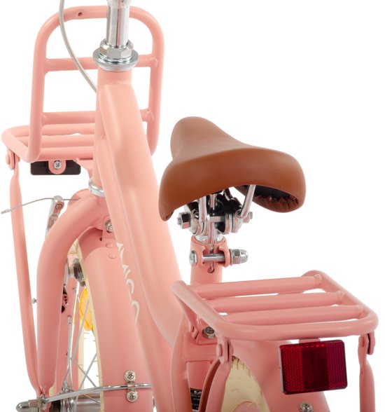 AMIGO Bella Meisjesfiets - Kinderfiets voor Meisjes - 12 Inch 21 cm - Terugtraprem - Zalmroze van AMIGO — afbeelding 4