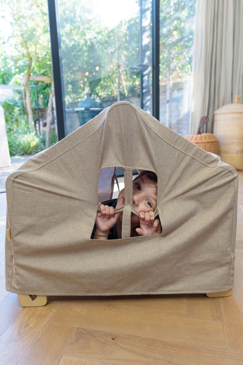Babiem® Ben - Klimrek - met Mini-Huisje Doek - Houten Speelgoed - Klimrek Kinderen - Bevordert Fysieke Ontwikkeling - Vanaf 3 Jaar - Montessori Speelgoed - FSC — afbeelding 7