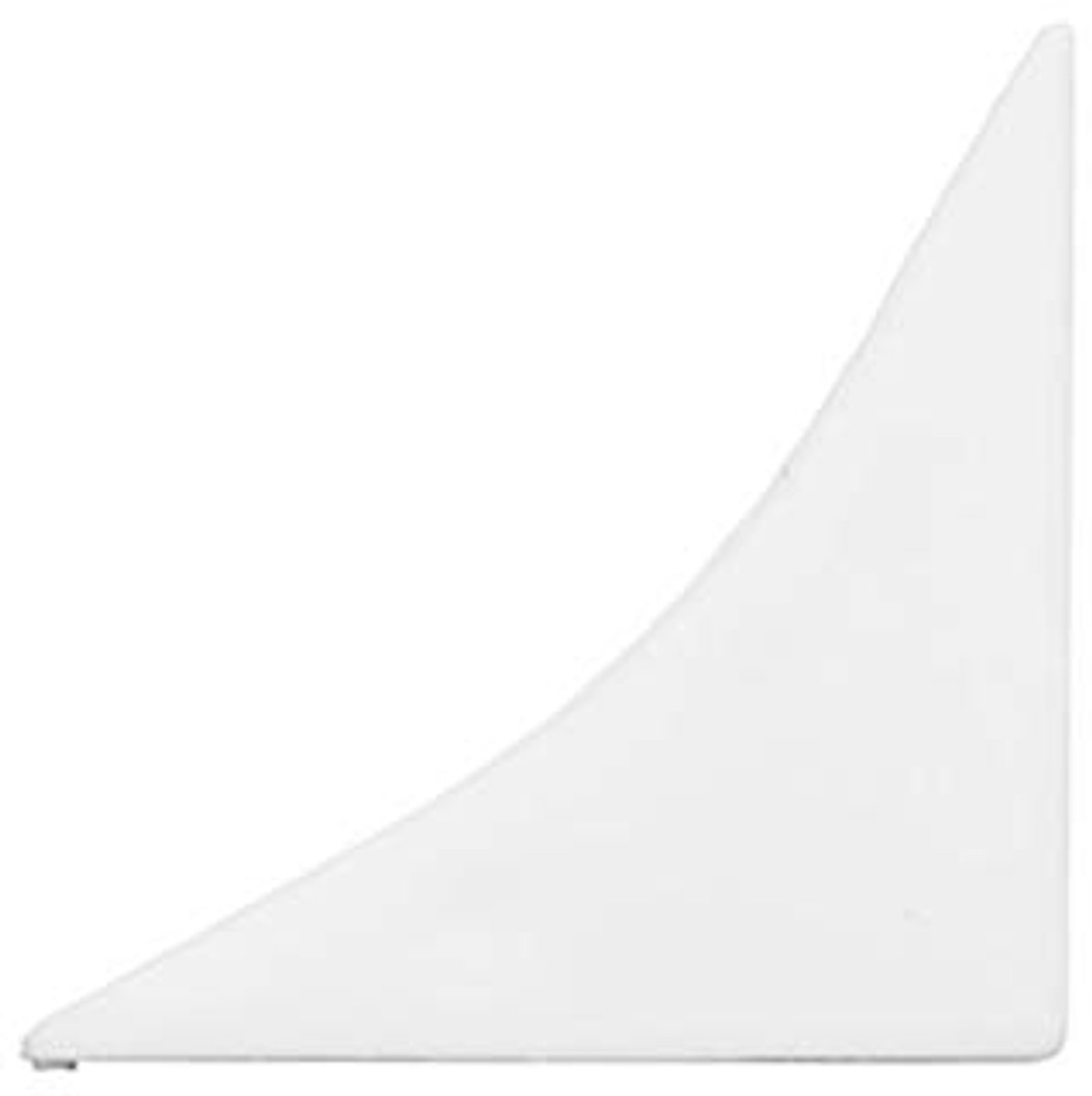 DQ-PP HOEKLIJST EINDSTUK - Arabesk Wit - 23 x 23 mm - PVC - Keukenlijst Werkblad Afwerkingslijst Lijst Keuken Keukenafwerkingslijst Wandafwerkingslijst Tafelbladlijsten