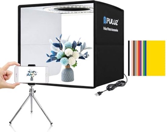 Caruba Portable Fotostudio 60x60x60cm met LED