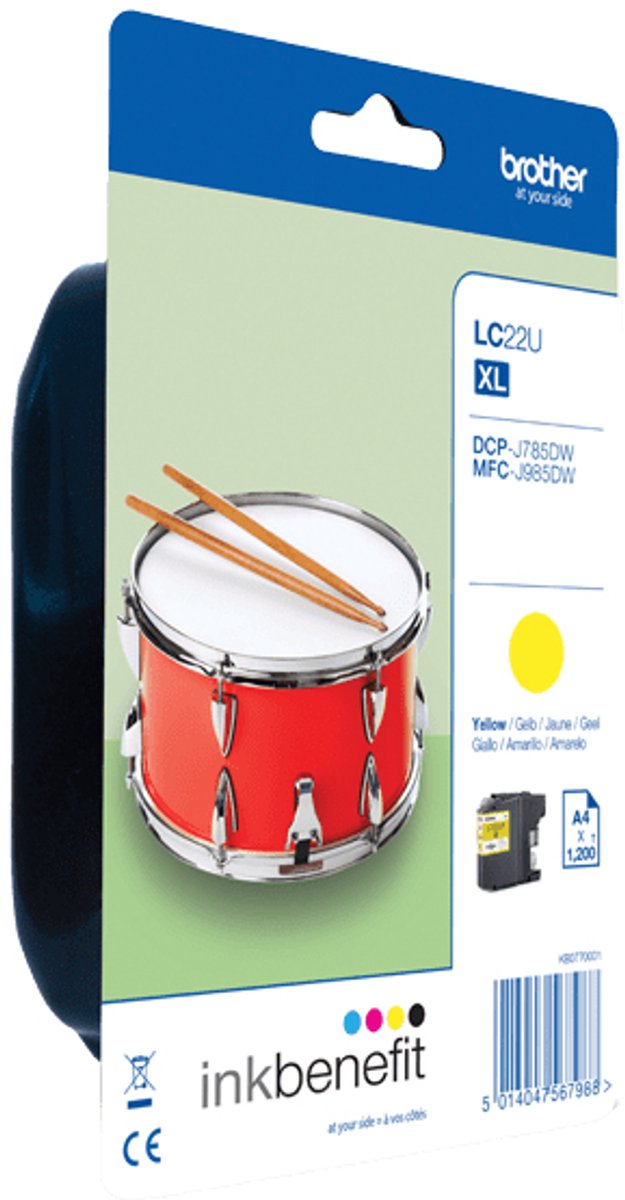 Brother LC-22UYBP inktcartridge Origineel Geel