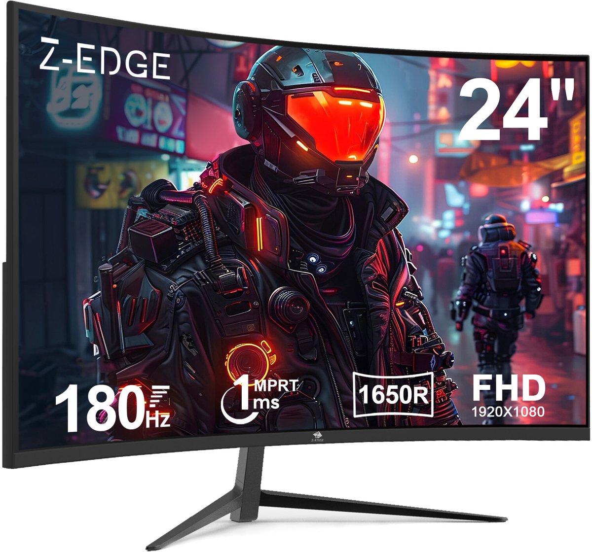 Z-EDGE UG24 Curved Gaming Monitor - FHD 1920x1080 - 24 Inch - Perfect Display Technology (Huizhou) Co.,Ltd - €136,00