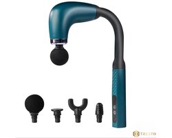 TRESTO - Professionele Massage Gun - U-vormig Massagegun met Verlengde Greep - Bereik Rug, Nek, Schouders & Benen moeiteloos – Stil en Krachtig