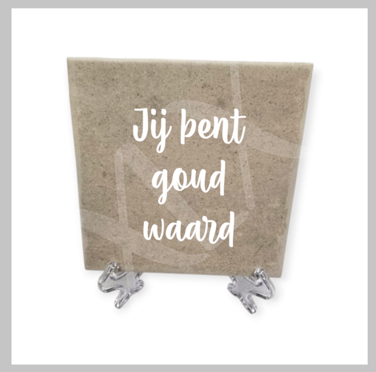 Spreuktegeltje, Tegeltje met tekst: Jij bent goud waard, Tegeltje, Cadeau, Tegeltje met tekst, Tekst tegeltje, XLX®