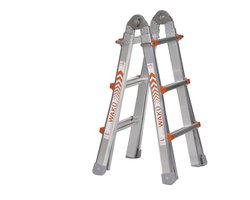 Little Jumbo Waku Model 0 Telescopische vouwladder - max. werkhoogte 3.48m - 4x3 sporten