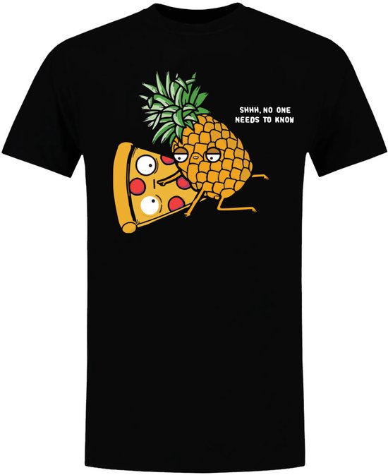 Ananas op pizza Heren T-shirt - eten - hawai - pizzaria - oven - italie - hawaiaans - feest - discussie - verjaardag - humor - grappig