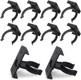Clips de fixation Heavy Duty pour plinthes de Cuisine - Set de 10 clips noirs pour