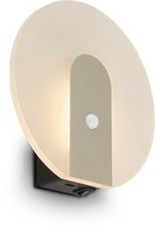 BRILONER Aurora – Wandlamp Oplaadbaar met Sensor – zonder stroom & boren – warm wit licht – nikkel – zelfklevend – 15cm