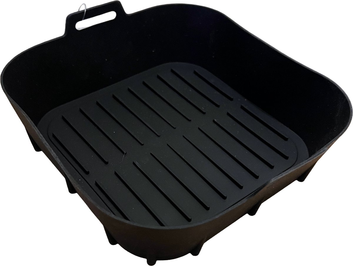 Airfryer siliconen bakje - Airfryer mandje - Siliconen mandje airfryer - 20,5 x 20,5 cm