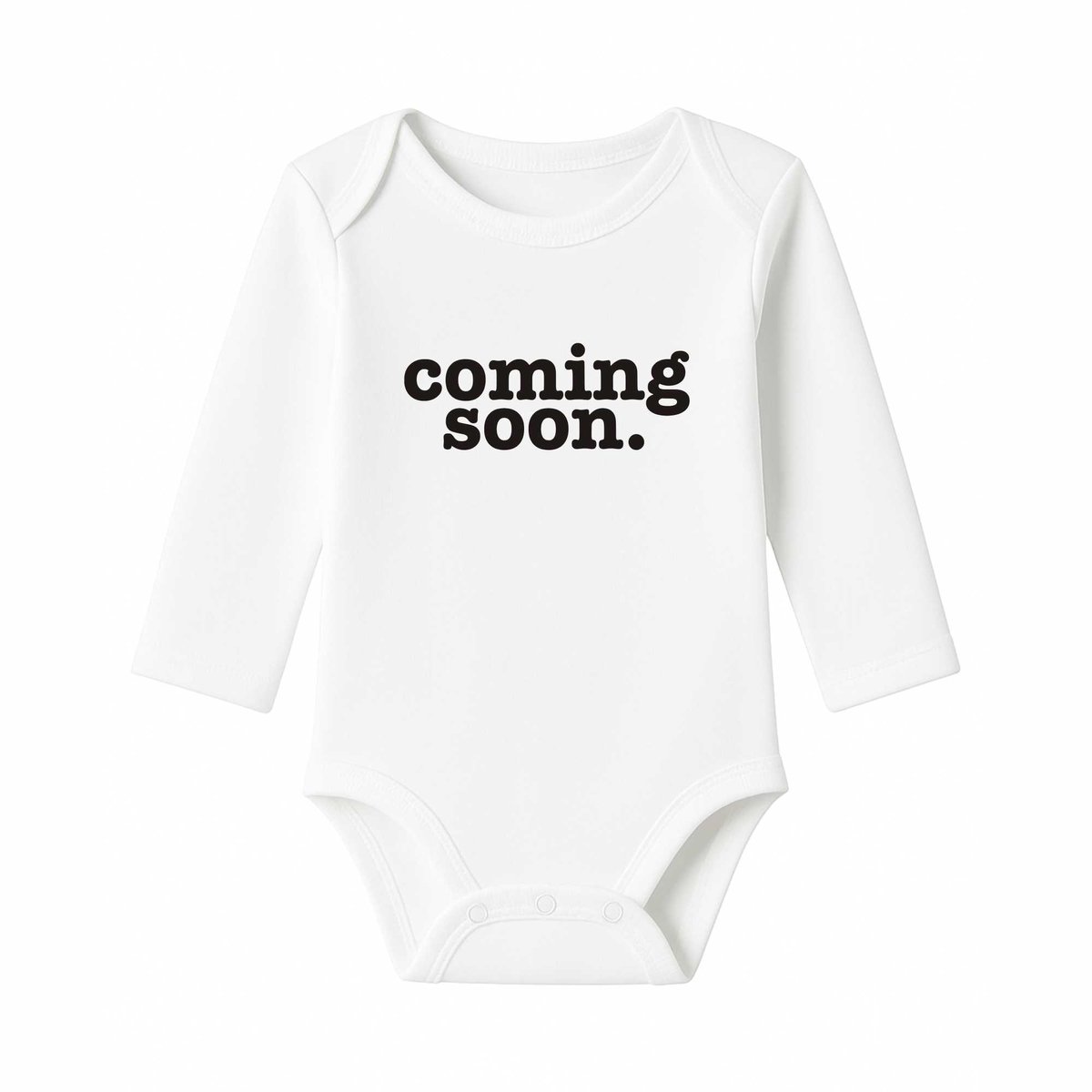 Romper Coming Soon - wit - lange mouw