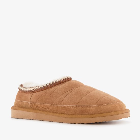 Hush Puppies gevoerde sloffen voor heren - cognac
