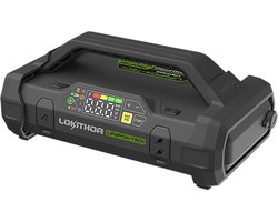 Lokithor Jumpstarter JA3000 PRO - 12V - 3000A – Lithium ijzerfosfaatbatterij (LiFePO4) – Luchtcompressor 10 BAR - 60 Watt Powerbank - LED-zaklamp - Connect Max Technologie