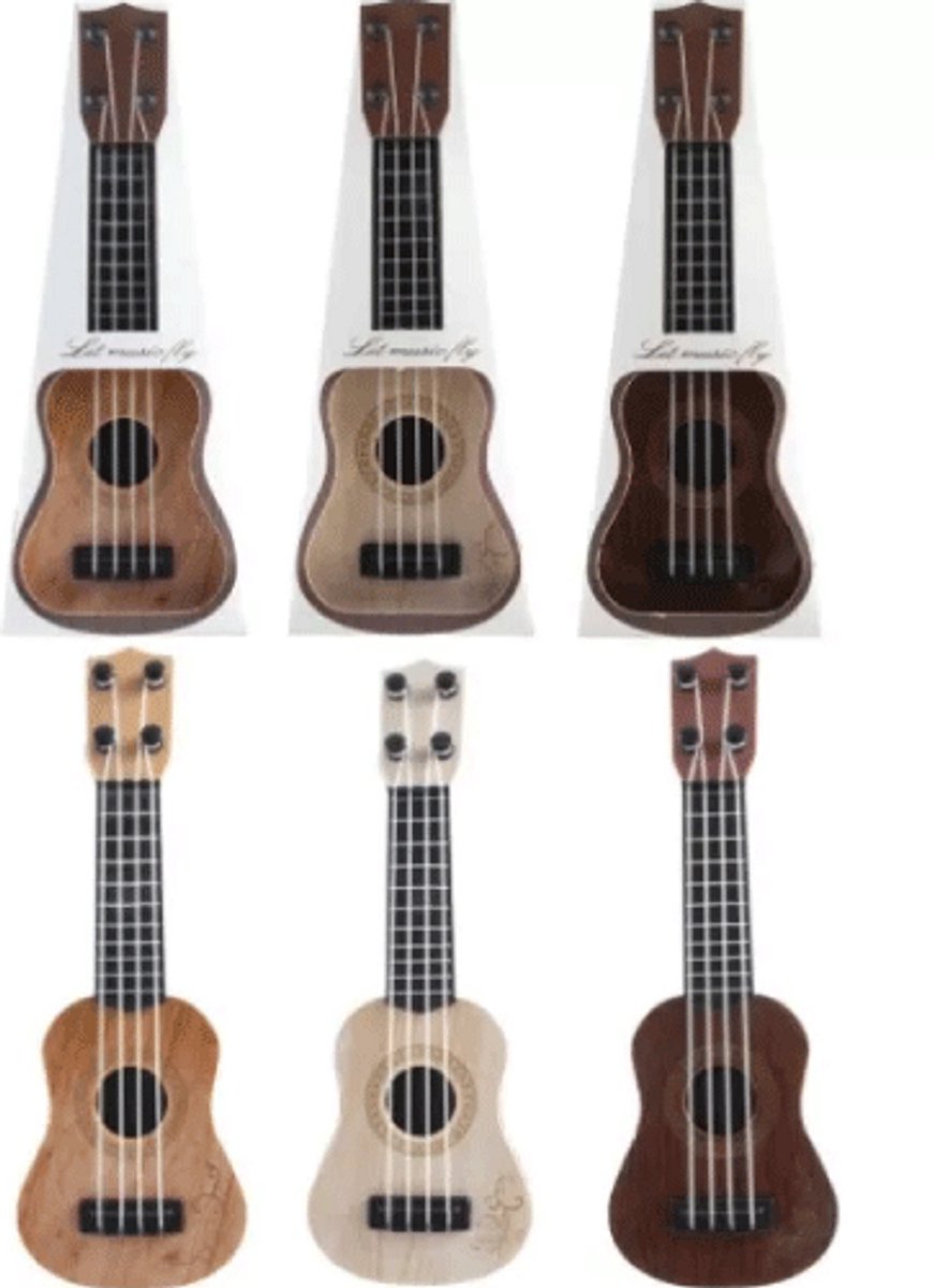 Gitaar kunststof 25cm. speelgoedgitaar