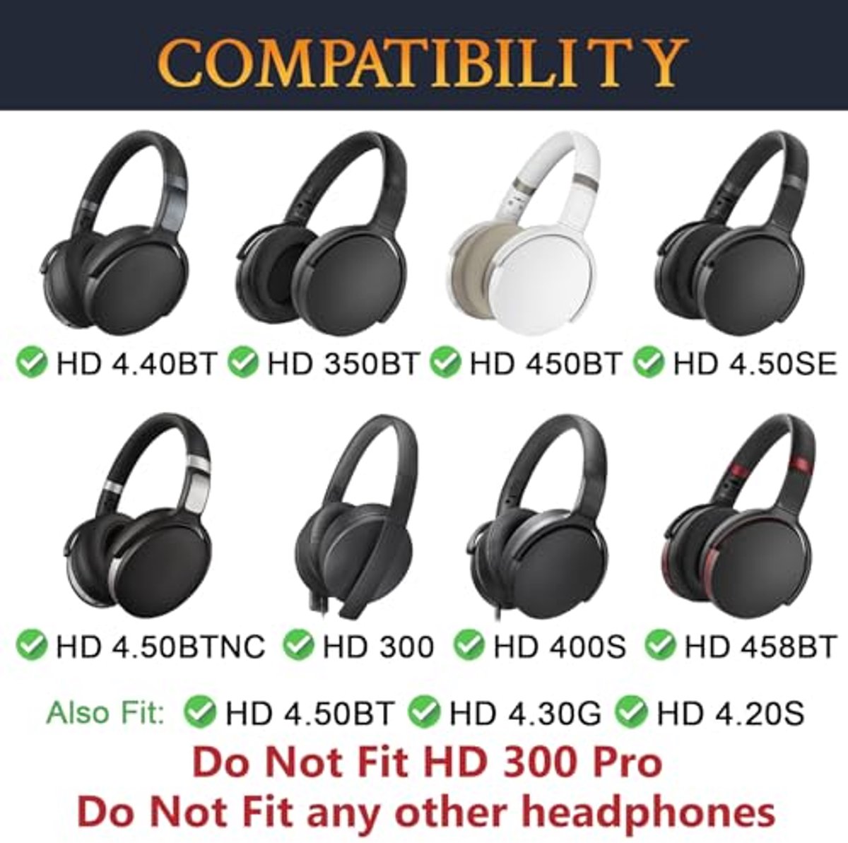 Vervangende Oorkussens voor Sennheiser HD Series Earpads