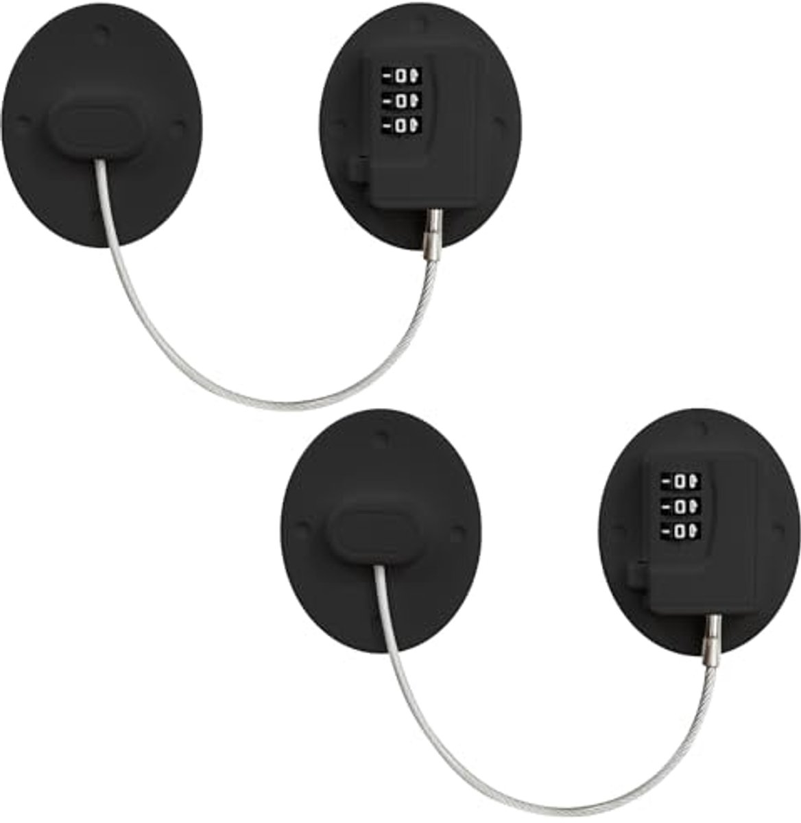 Image of 2 Stuks Digitaal Wachtwoord Koelkastslot - Veiligheid voor Kinderen - Zelfklevend Veiligheidslock voor Vriezer, Deur, Archief, Lade en Kast