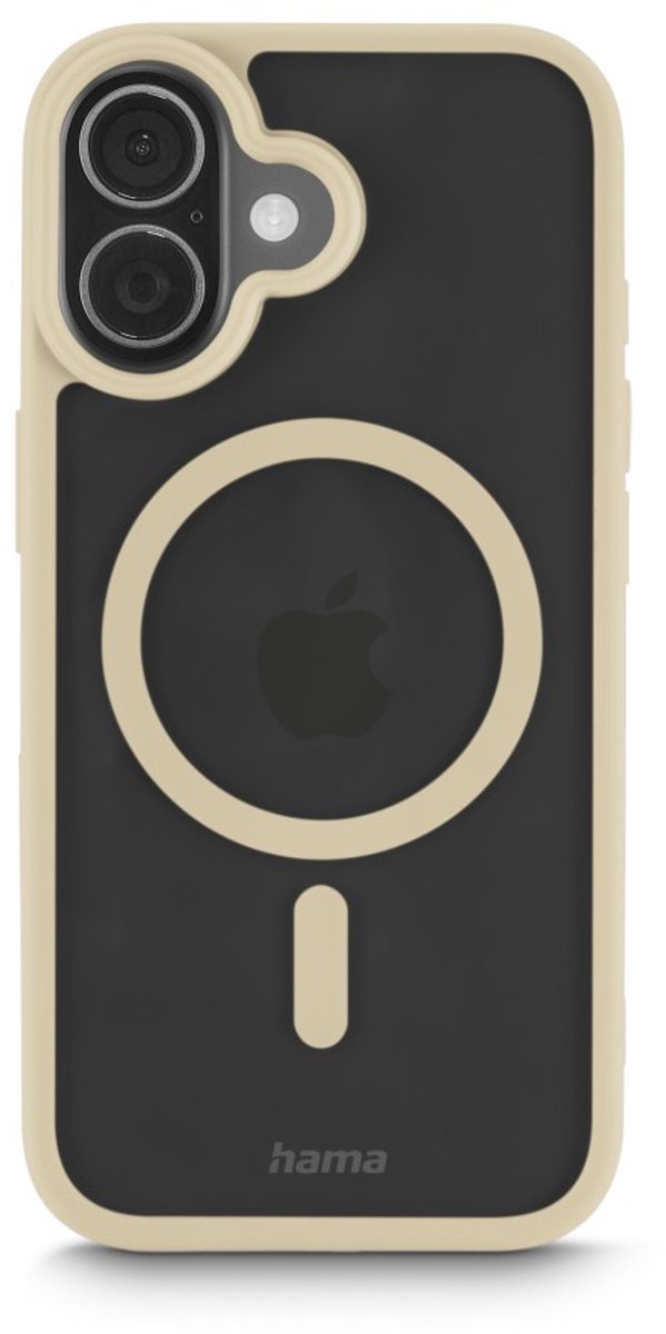 Hama hoesje geschikt voor Iphone 17 - Frame Protect cover - Beige