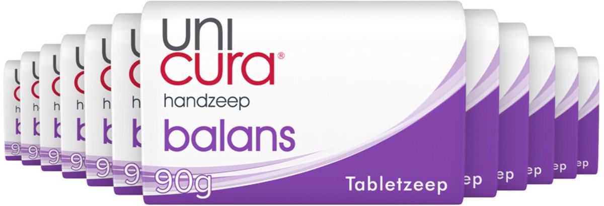 Unicura Tabletzeep Anti Bacterieel Balans - 12 x 180 gr - Voordeelverpakking