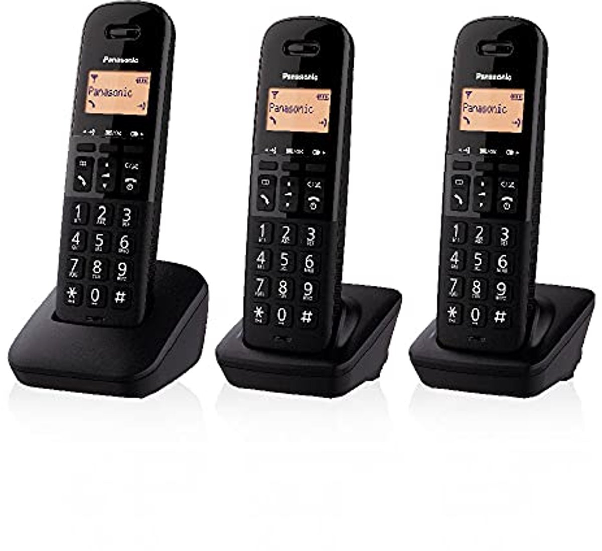 Draadloze Trio Telefoon met Groot Display en Blokkeerfunctie
