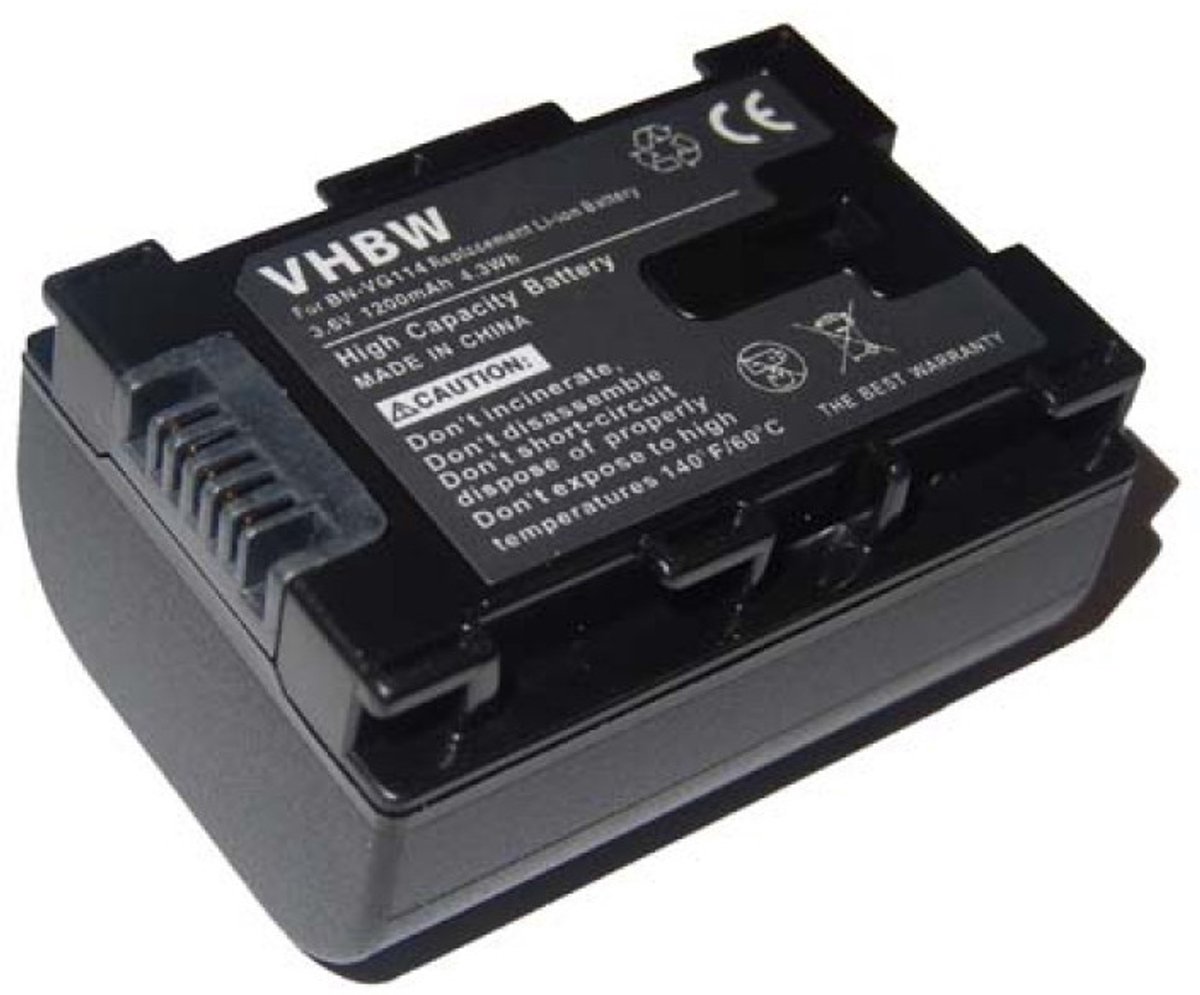 Camera accu compatibel met JVC BN-VG114 / 1200 mAh