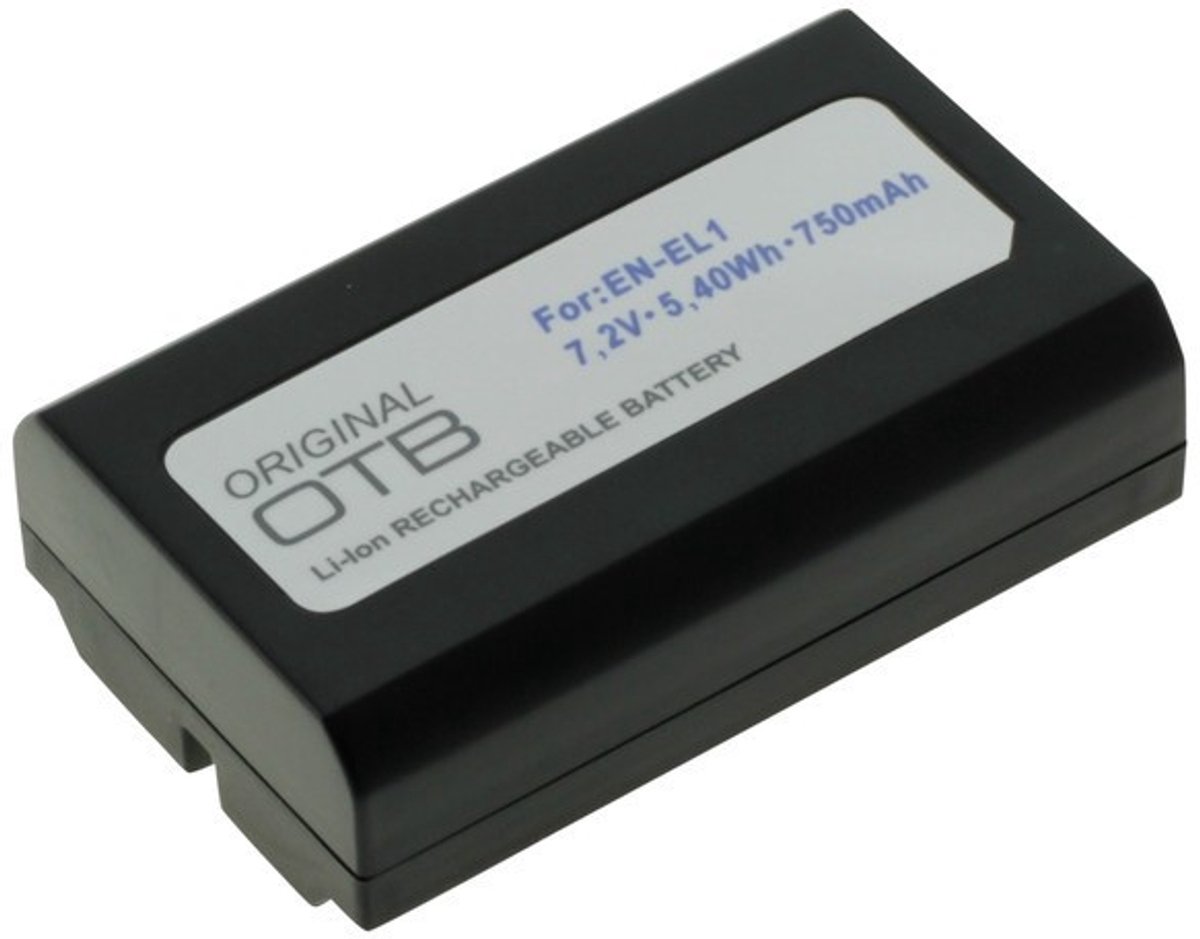 OTB Camera accu compatibel met Nikon EN-EL1 en Konica Minolta NP-800 / 750 mAh