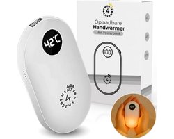 Twenty4seven® 2 in 1 Elektrische Handwarmer - Handwarmers Elektrisch - 2 tot 4u Warmte - Handverwarmer met Powerbank - Wit - Herbruikbaar & USB Oplaadbaar