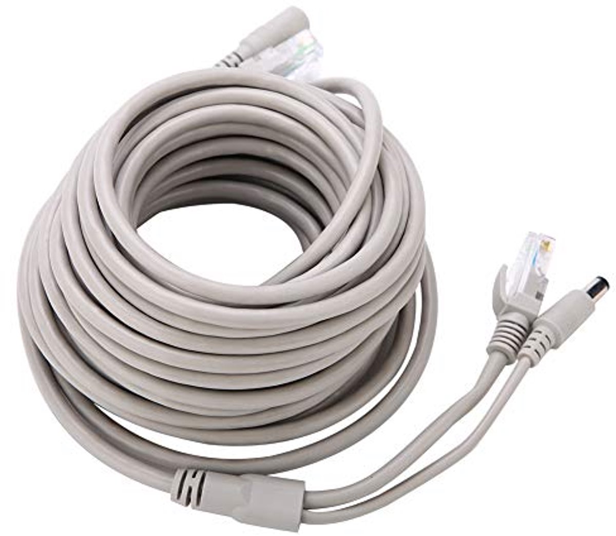 RJ45 + DC Etherneet CCTV-kabel voor IP-camera's en NVR-systemen - 15 m