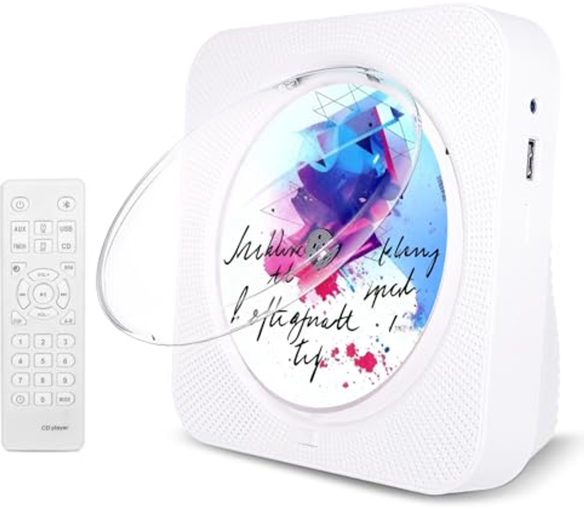 Draagbare CD-speler met Bluetooth en luidsprekers