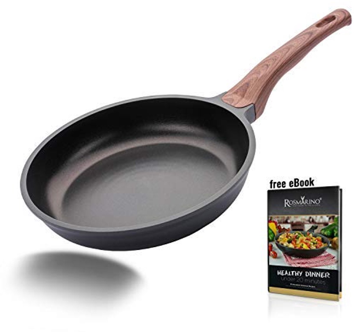 Professionele braadpan 24 cm met uitstekende warmteverdeling voor inductiekoken