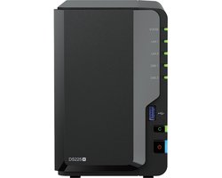 Synology DS225+ 2Bay 24TB NAS met 2x 12TB Synology Plus HDD