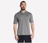 Skechers Zwarte Heren Polo - Comfortabele Sportieve Korte Mouw Top, Maat L
