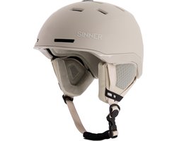 SINNER - KAISER Unisex Skihelm - MATTE LIGHT GREY - Maat M