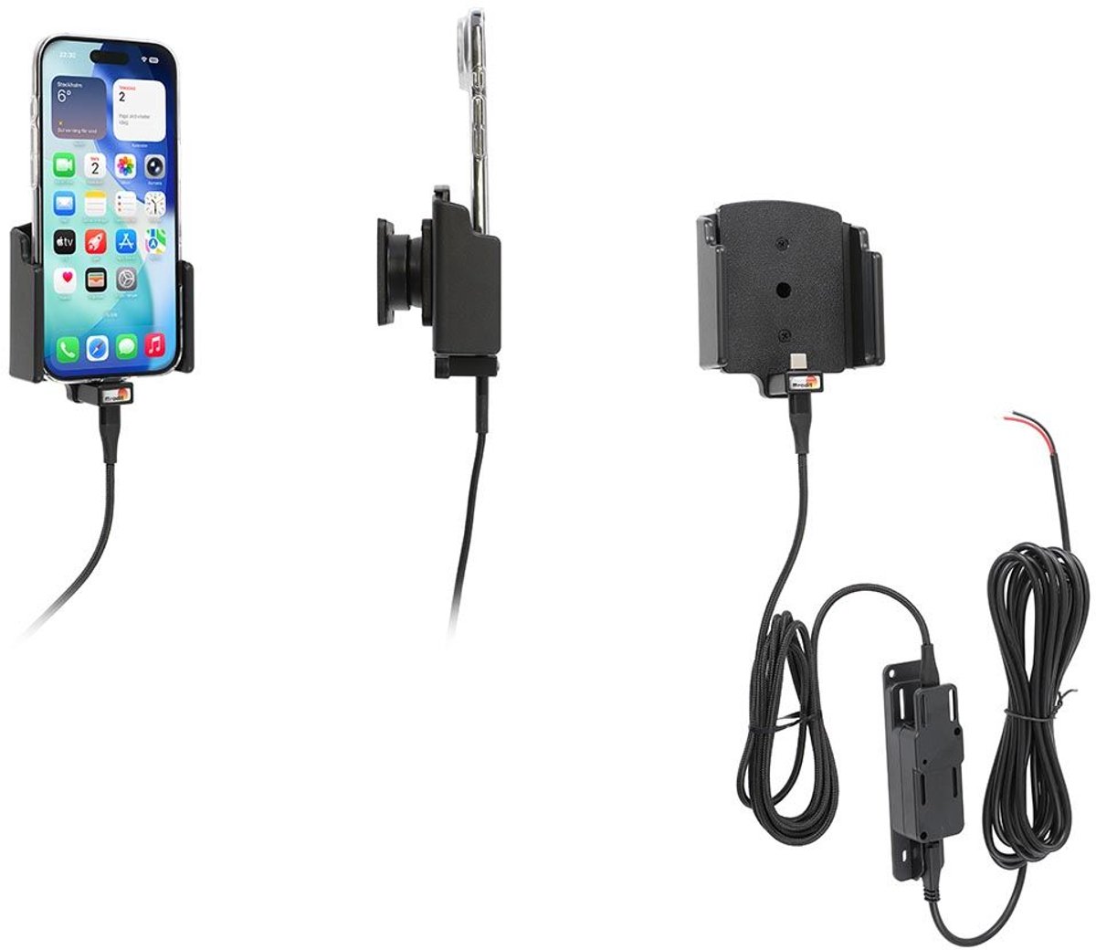 Brodit h/l usb-C verstelb 70-83/2-10mm usb-C fixed iPh.Air