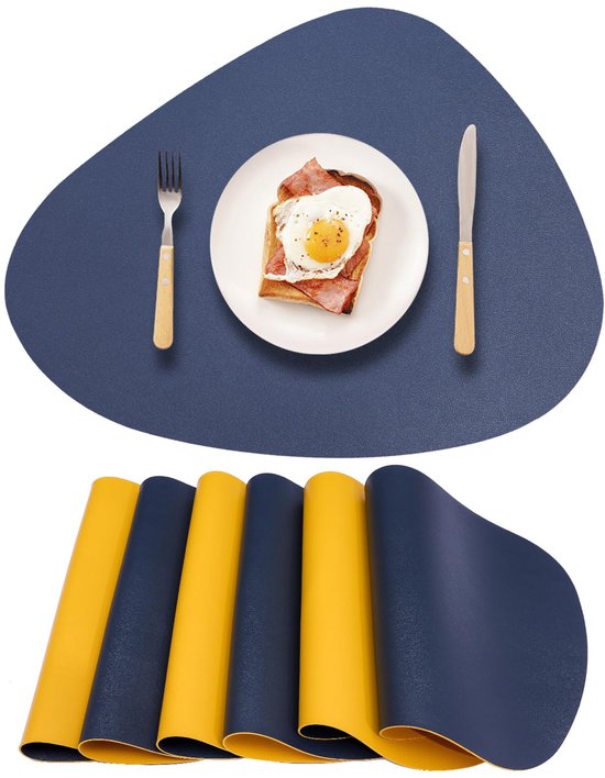 Zology Handgemaakte Boho Placemats Set van 6 - Natuurlijke Katoen Jute