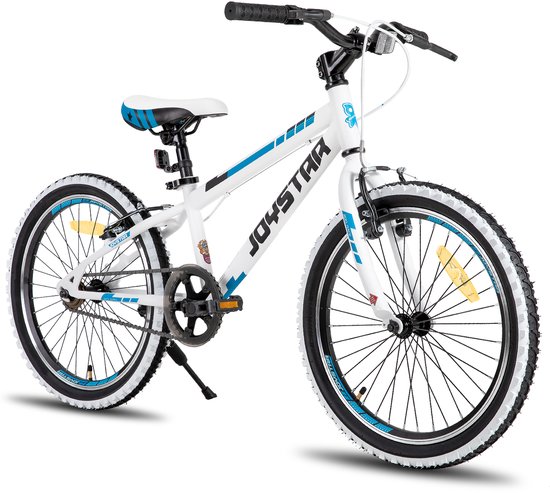 JOYSTAR Lubbock 24" Kinder Hardtail Mountainbike - 1 versnelling - V-brake - Witte noppenbanden - Wit van JOYSTAR — afbeelding 5