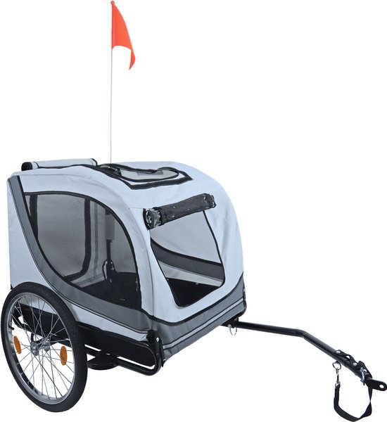 Boon Remorque De Vélo Runner 2 Grijs/ Zwart