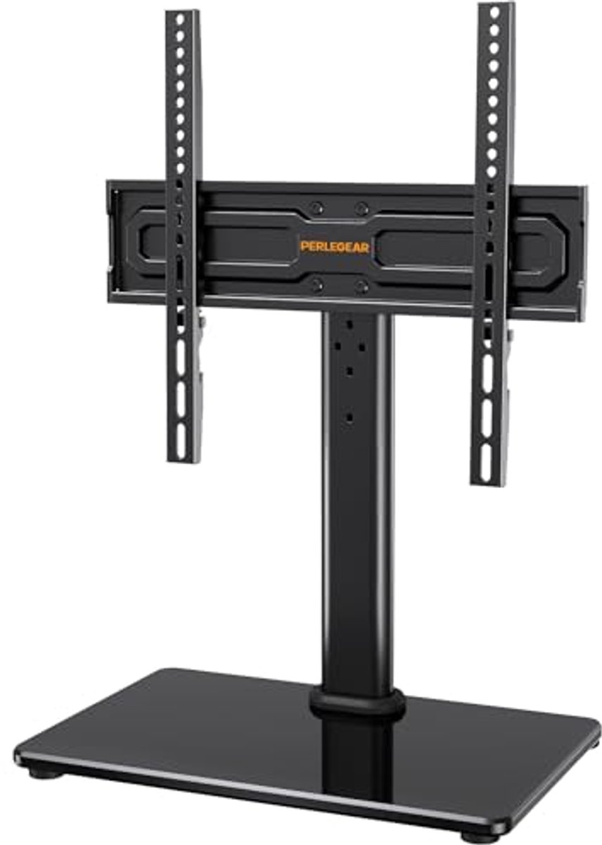 Draaibare TV-standaard voor 24-60 inch - Hoogte verstelbaar met glazen basis