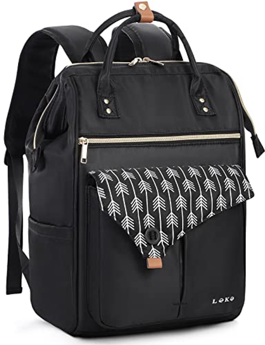 Dames Rugzak met Laptop Compartment en Antifraudetas, 15.6 Inch Laptop Rugzak