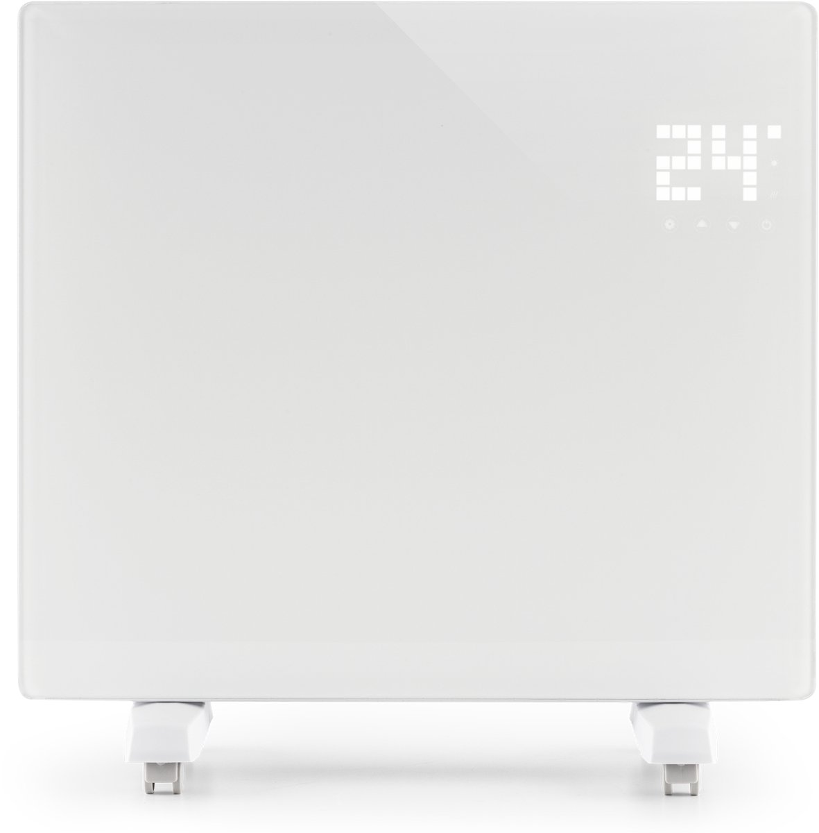 Klarstein elektrische kachel, convectiekachel met wielen, draagbare elektrische kachel, energiebesparend, slanke, stille elektrische kachel, vrijstaande elektrische radiator met thermostaat, 1000 W – foto 8