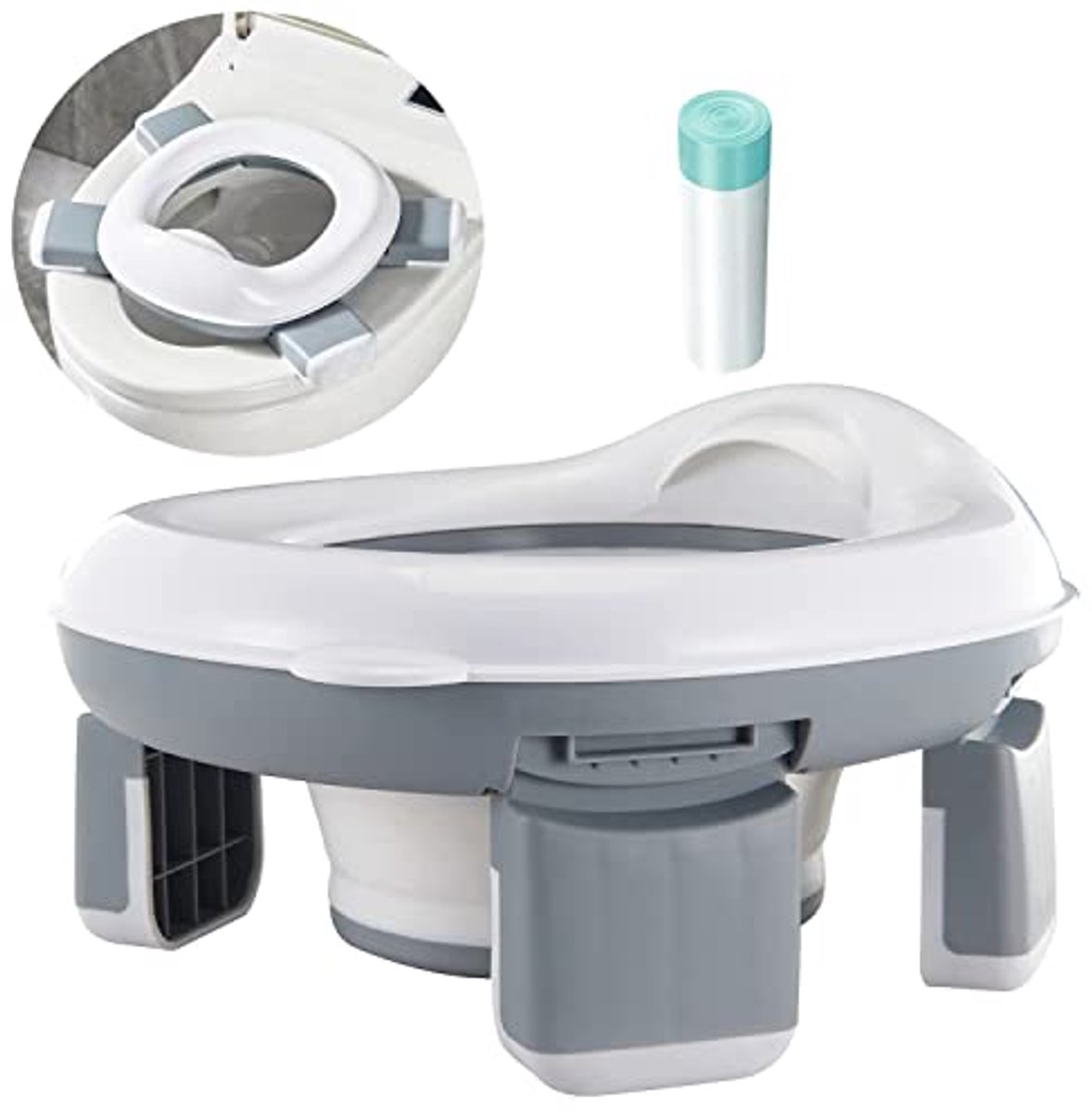 Draagbaar reispotje voor peuters - Opvouwbaar toiletpotje voor zindelijkheidstraining