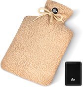 Elektrische Kruik – 3 Standen – Kruik – Krachtige 10.000 mAh Powerbank – Wasbare Hoes – Oplaadbare Kruik – Teddy Beige – van Saaf