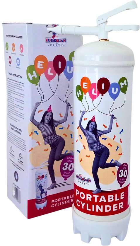 Kaleidoscope - Heliumtank M - Compact - Voor max. 30 ballonnen - Helium gas