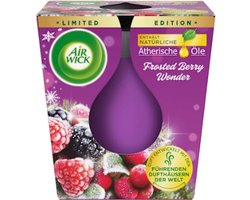 Winter Geurkaars in Glas Frosted Berry Wonder - AirWick | 1x 105g - Kerstgeur - Bessen | Limited Edition - Brandduur: ca. 20 uur