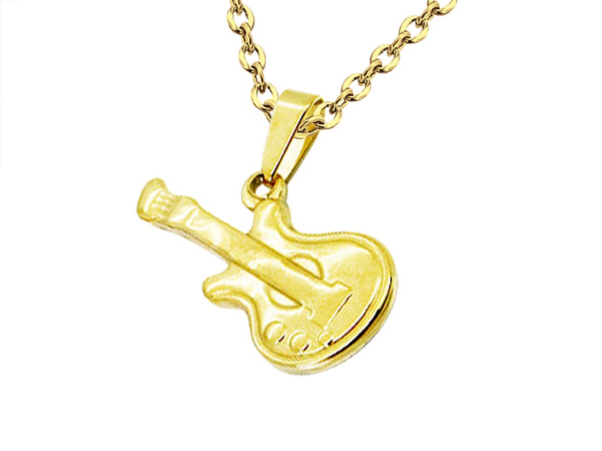Amanto Ketting Aldric - 316L Staal - Gitaar - 26x13mm - 50cm