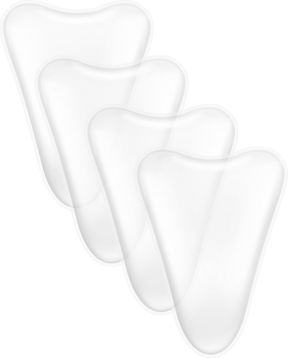 Camel Toe Pad - 4 stuks - Kamelen Teen Concealer - Cameltoe Concealer - Camel Toe Concealer - Camel to Cover - Herbruikbaar - Onzichtbaar - Siliconen - Geschikt voor leggings, bikini, badmode, sportkleding en activewear - Transparant